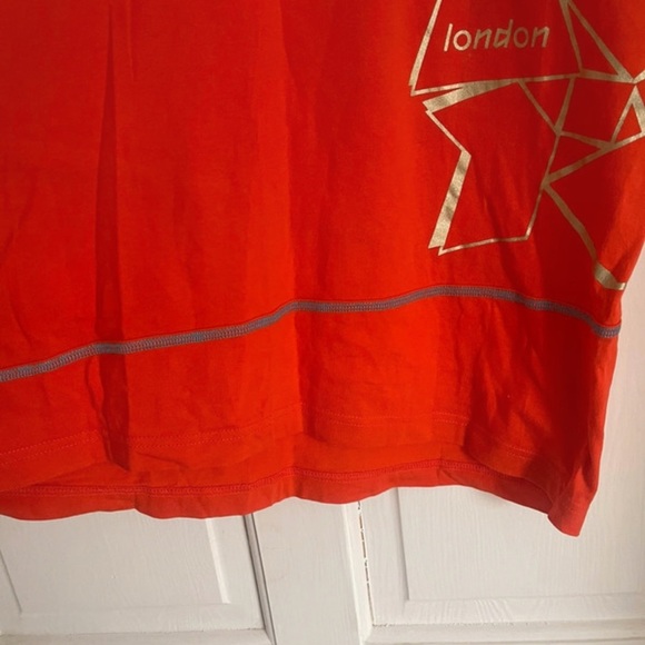 ORANGE Adidas Olympic T-shirt London 2012 Size L - Picture 6 of 10